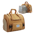 Load image into Gallery viewer, Expandable Travel Pet Carrier Bag khaki brown showing carrier mode and backpack mode | GraviPaw
