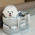 Load image into Gallery viewer, Glossy Padded Pet Carrier Bag | Lightweight Travel Tote for Cats & Small Dogs