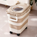 Load image into Gallery viewer, Collapsible Pet Food Storage Container with Wheels and Scoop – Airtight Bin for Dog, Cat & Small Animal Food
