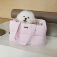 Load image into Gallery viewer, Glossy Padded Pet Carrier Bag | Lightweight Travel Tote for Cats & Small Dogs
