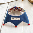 Load image into Gallery viewer, Reversible Circus Print Pet Bandana Collar