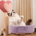 Load image into Gallery viewer, Plush Heart Cat Tower | Soft Multi-Level Scratching Post & Cozy Rest Bed for Cats