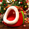 Load image into Gallery viewer, Christmas Reindeer Cozy Pet Cave Bed