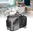 Load image into Gallery viewer, Expandable Breathable Pet Backpack Carrier for Cats and Small Dogs, Foldable Travel Pet Backpack with Mesh Ventilation
