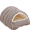 Load image into Gallery viewer, Winter Cozy 2-in-1 Pet Cave Bed with Removable Cushion – Warm Cat & Small Dog Nest