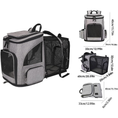 Load image into Gallery viewer, Expandable Breathable Pet Backpack Carrier for Cats and Small Dogs, Foldable Travel Pet Backpack with Mesh Ventilation