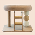 Load image into Gallery viewer, Indoor Cat Climbing Frame with Ladder and Grab Poles – Minimalist Modern Cat Tree Tower