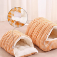 Load image into Gallery viewer, Winter Cozy 2-in-1 Pet Cave Bed with Removable Cushion – Warm Cat & Small Dog Nest