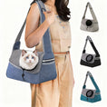 Load image into Gallery viewer, Breathable Oxford Pet Shoulder Carrier | Crossbody Sling Bag for Cats & Dogs