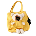 Load image into Gallery viewer, Roomy Bear Canvas Pet Carrier Tote