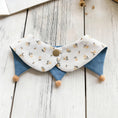 Load image into Gallery viewer, Delicate floral print reversible pet collar with snap-button closure