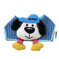 Load image into Gallery viewer, GraviPaw WOW Pup Stripe Denim Dog Bandana Bib – Front View