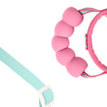 Load image into Gallery viewer, Close-up of soft sponge padded back handle on pink dog harness