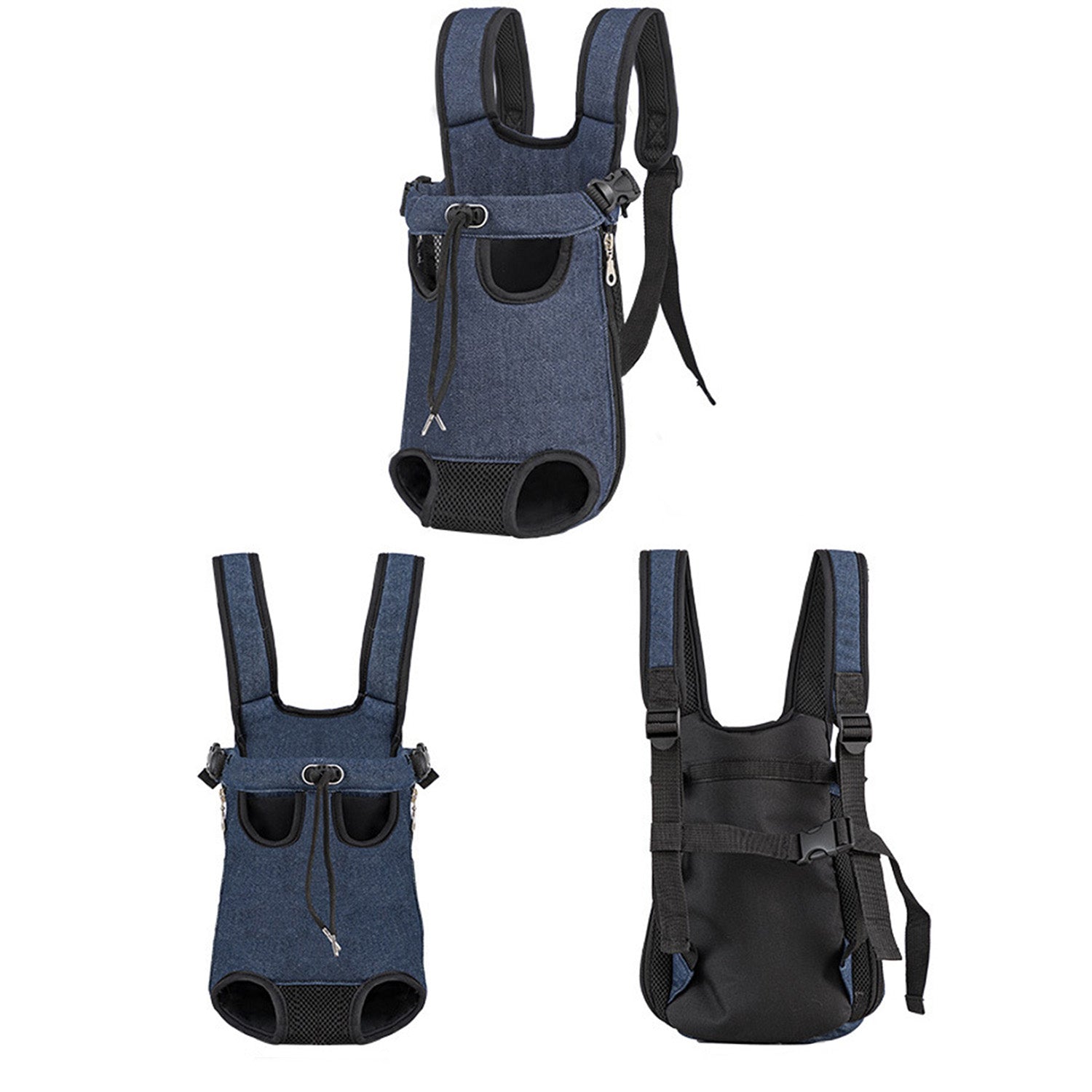 Front Chest Pet Carrier Backpack – Legs Out Travel Bag for Small Dogs & Cats