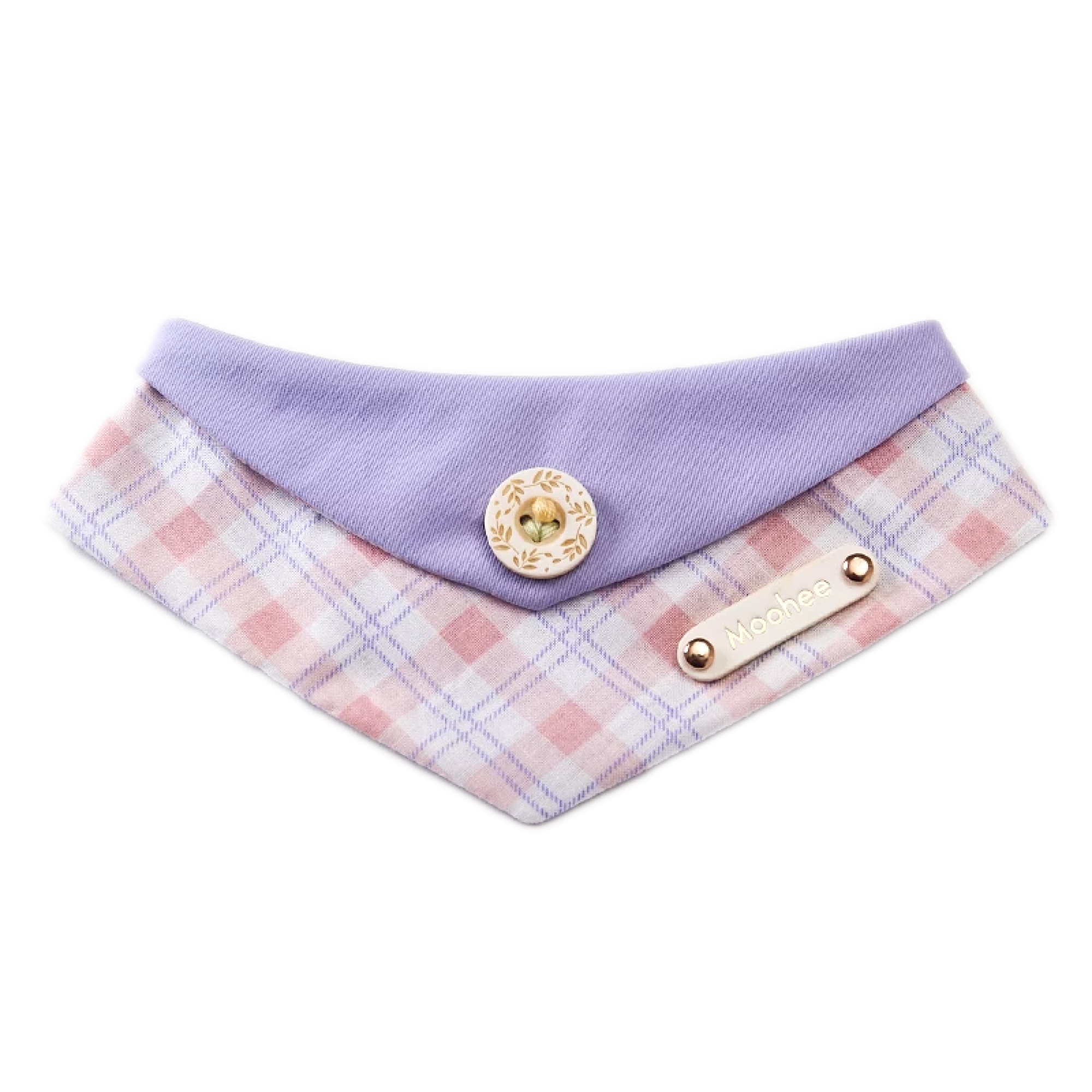 Personalized Plaid Pet Bandana
