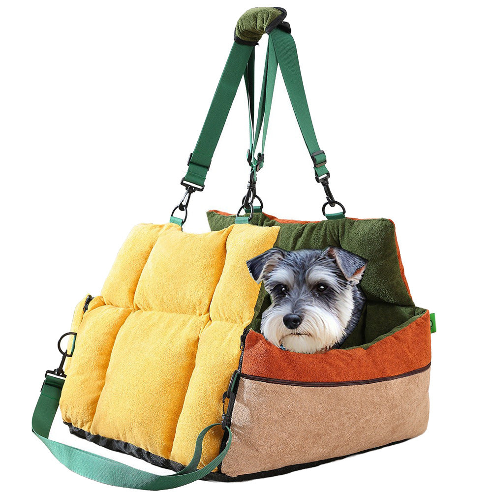 2-in-1 Pet Car Seat Bed