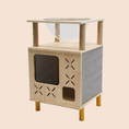Load image into Gallery viewer, All-in-One Cat Climbing Frame with Enclosed Condo & Clear Space Capsule
