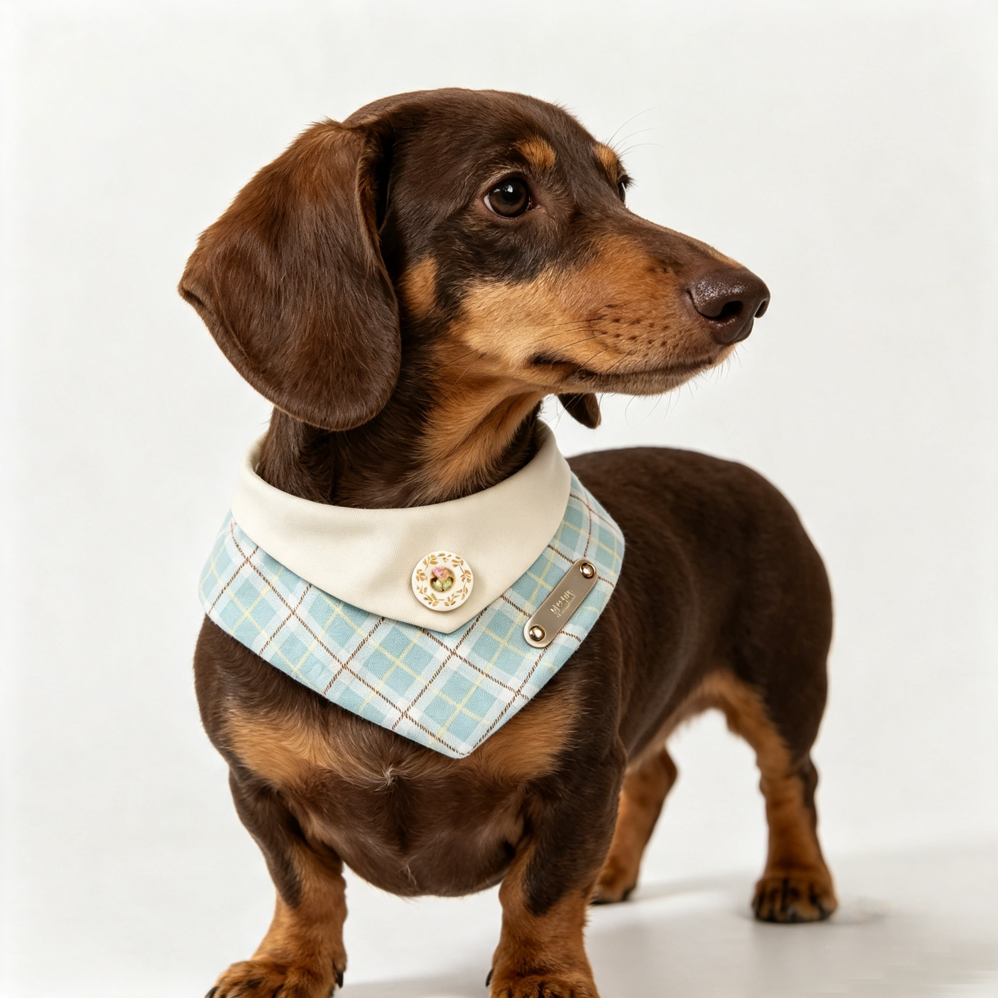 Personalized Plaid Pet Bandana