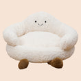 Load image into Gallery viewer, Cloud Hug Plush Cat Sofa Bed – Warm High-Back Cozy Pet Bed for Cats & Small Dogs
