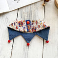Load image into Gallery viewer, Reversible Circus Print Pet Bandana Collar
