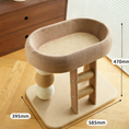 Load image into Gallery viewer, Indoor Cat Climbing Frame with Ladder and Grab Poles – Minimalist Modern Cat Tree Tower
