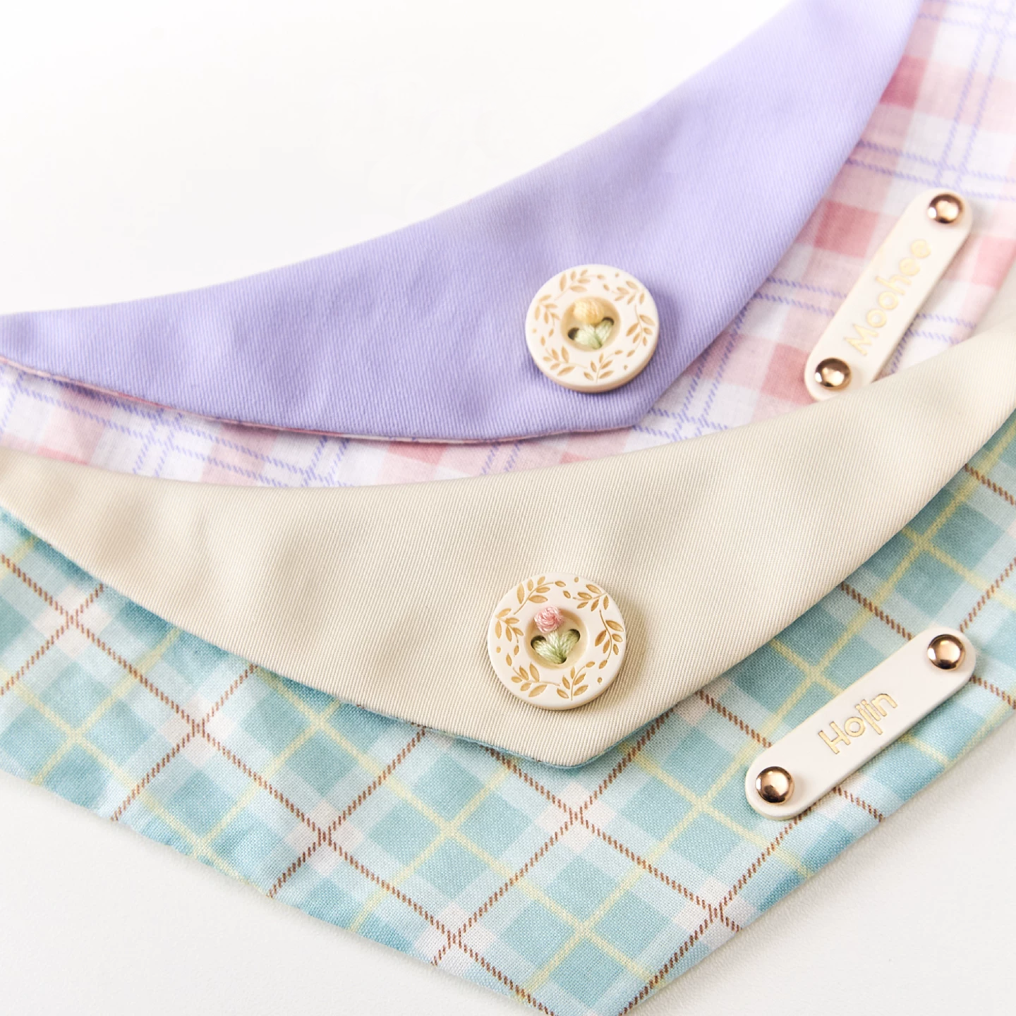 Personalized Plaid Pet Bandana
