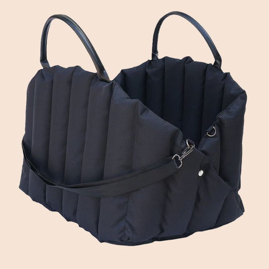 2-in-1 Foldable Pet Bed Carrier – Oxford Fabric Travel Nest for Cats & Small Dogs