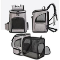 Load image into Gallery viewer, Expandable Breathable Pet Backpack Carrier for Cats and Small Dogs, Foldable Travel Pet Backpack with Mesh Ventilation

