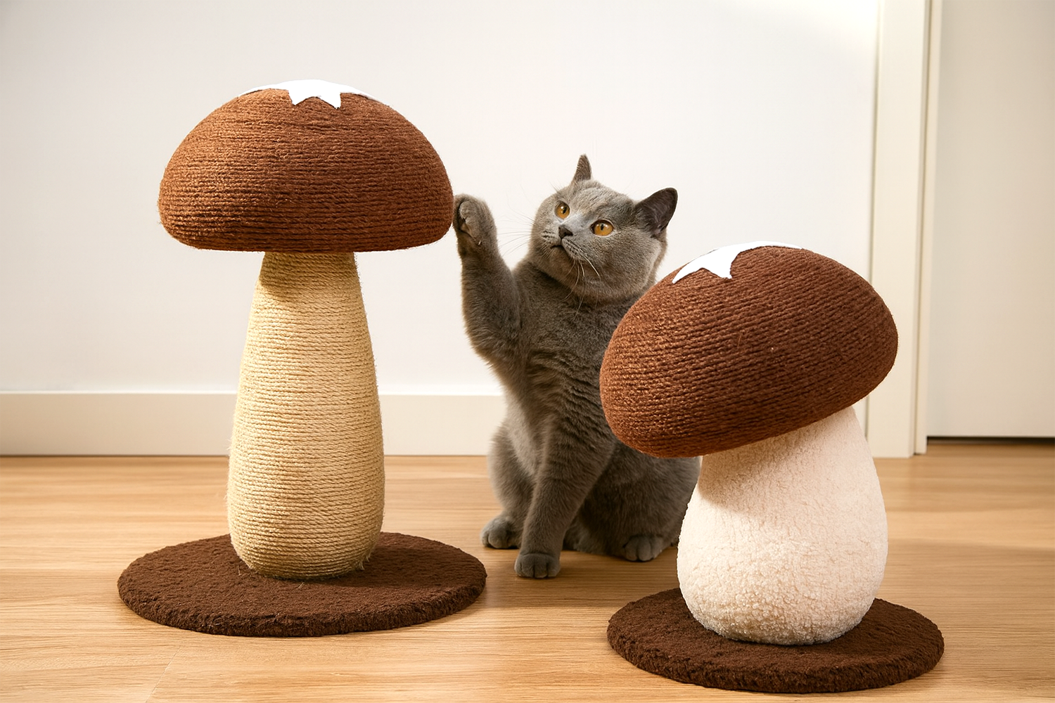 Mushroom Cat Scratching Post – Cute and Durable Cat Claw Toy