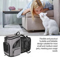 Load image into Gallery viewer, Expandable Breathable Pet Backpack Carrier for Cats and Small Dogs, Foldable Travel Pet Backpack with Mesh Ventilation
