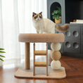 Load image into Gallery viewer, Indoor Cat Climbing Frame with Ladder and Grab Poles – Minimalist Modern Cat Tree Tower
