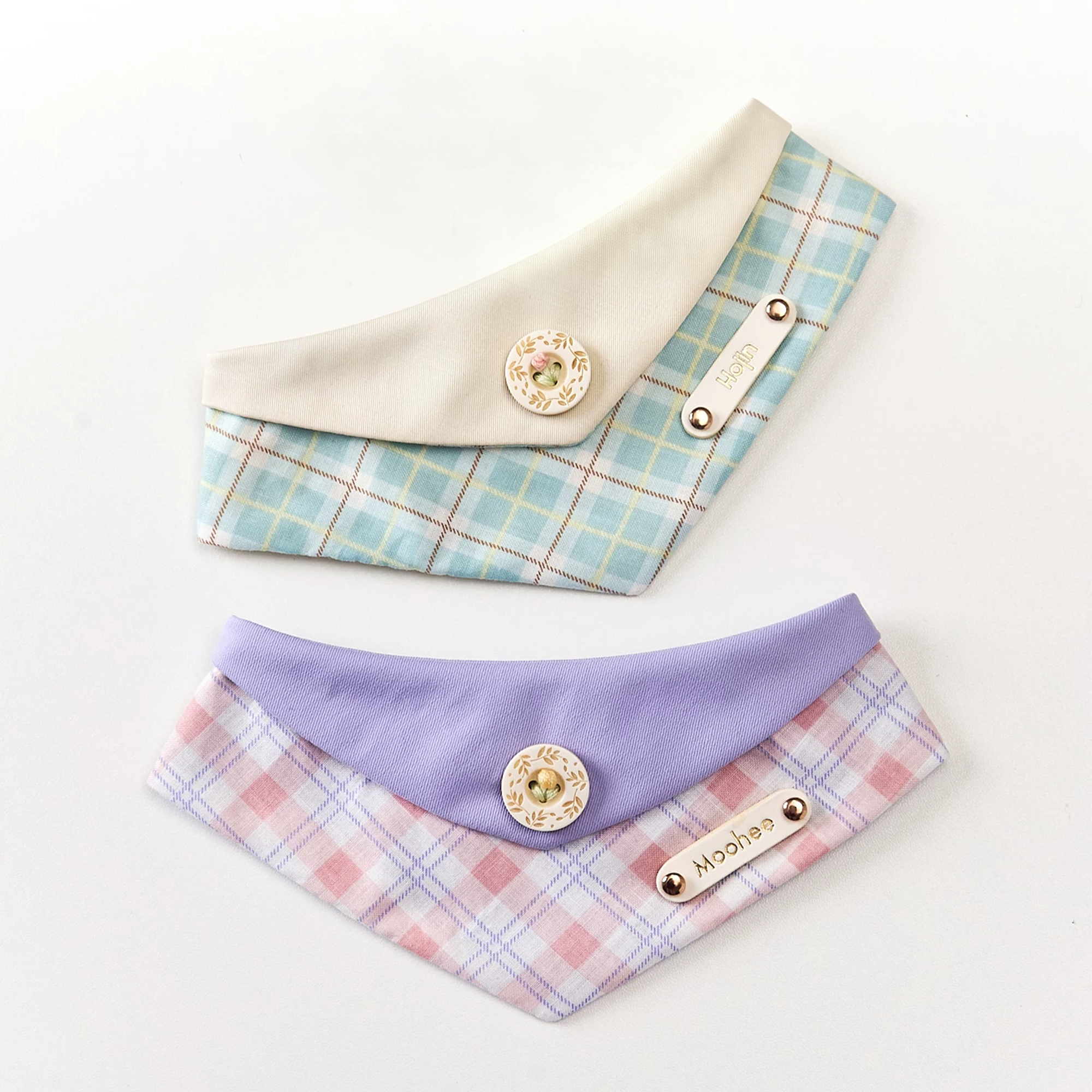 Personalized Plaid Pet Bandana