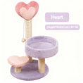 Load image into Gallery viewer, Plush Heart Cat Tower | Soft Multi-Level Scratching Post & Cozy Rest Bed for Cats
