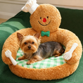 Load image into Gallery viewer, Gingerbread Hug Pet Sofa Bed | Cozy Christmas Couch for Cats & Dogs
