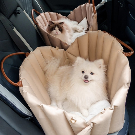 2-in-1 Foldable Pet Bed Carrier – Oxford Fabric Travel Nest for Cats & Small Dogs