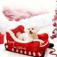 Load image into Gallery viewer, Gravipaw Christmas Sleigh Pet Bed

