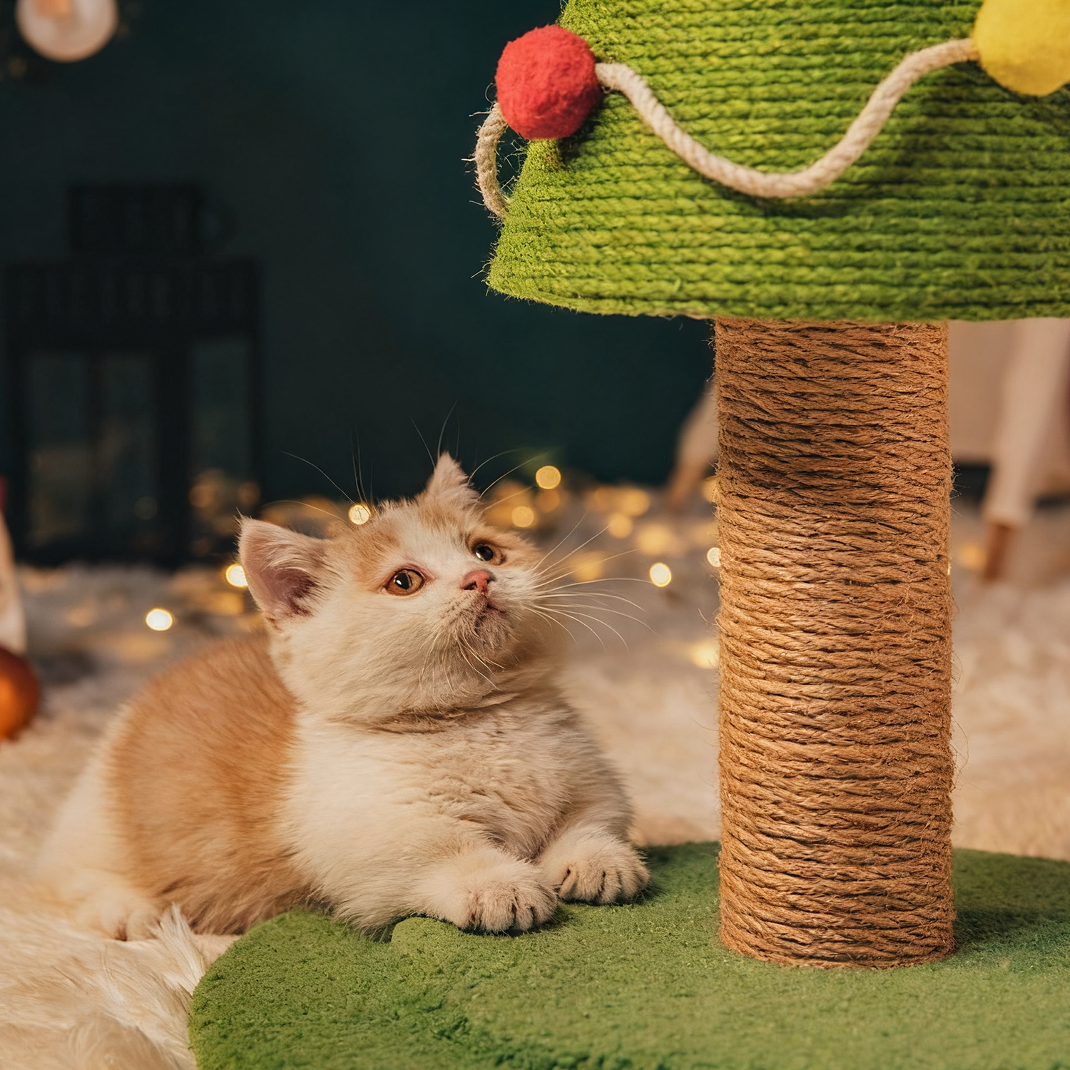 Christmas Tree Cat Scratching Post