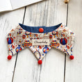 Load image into Gallery viewer, Reversible Circus Print Pet Bandana Collar
