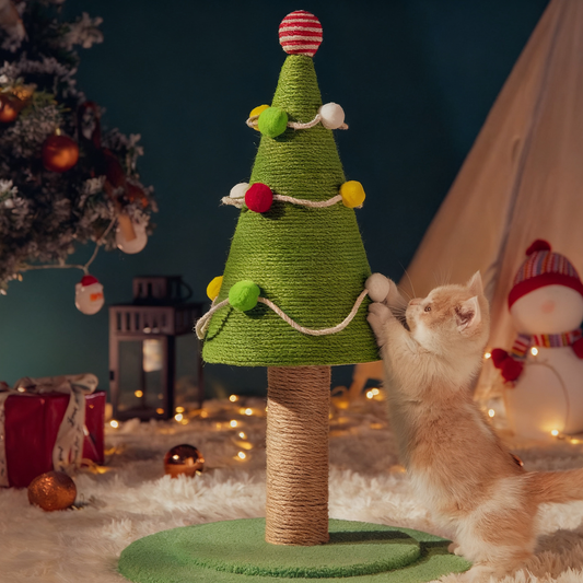 Christmas Tree Cat Scratching Post
