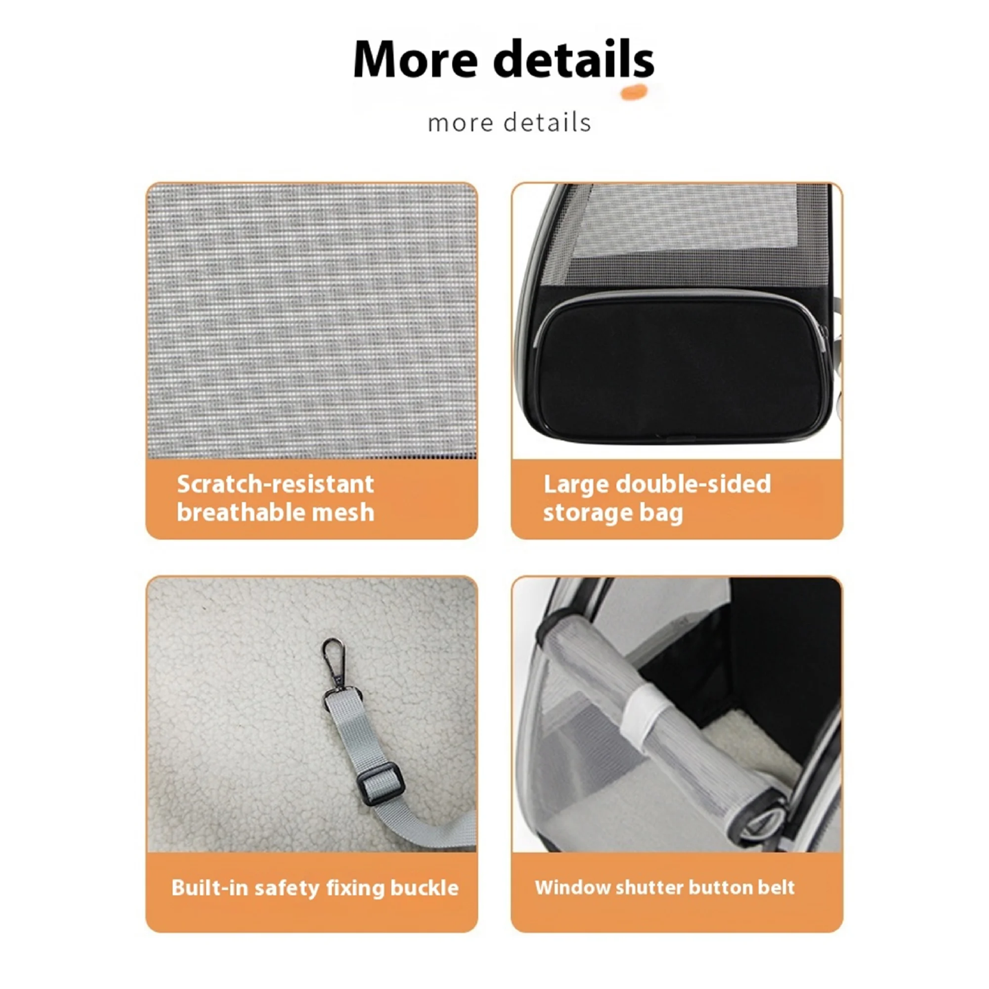 Breathable Pet Backpack Carrier for Cats and Small Dogs – Lightweight Travel Carrier with Mesh Ventilation