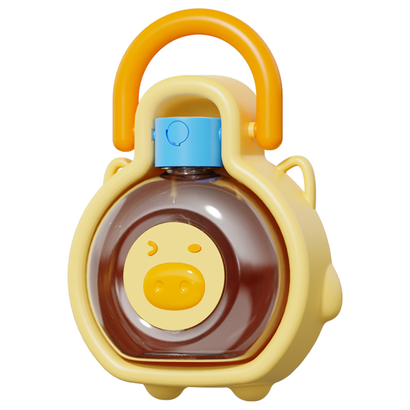 Bean-Shaped Pig Travel Pet Bottle – Cute Portable Water Dispenser for Cats & Dogs | GraviPaw