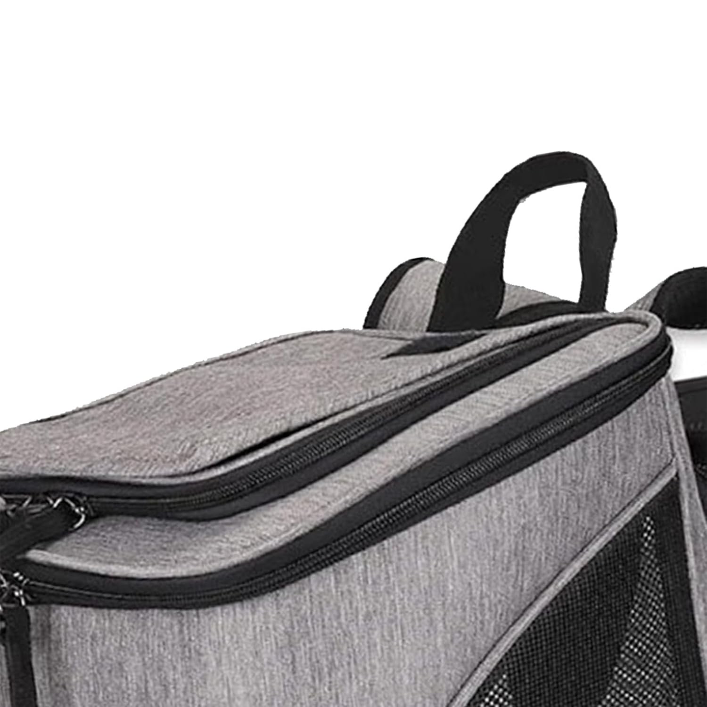 Expandable Breathable Pet Backpack Carrier for Cats and Small Dogs, Foldable Travel Pet Backpack with Mesh Ventilation