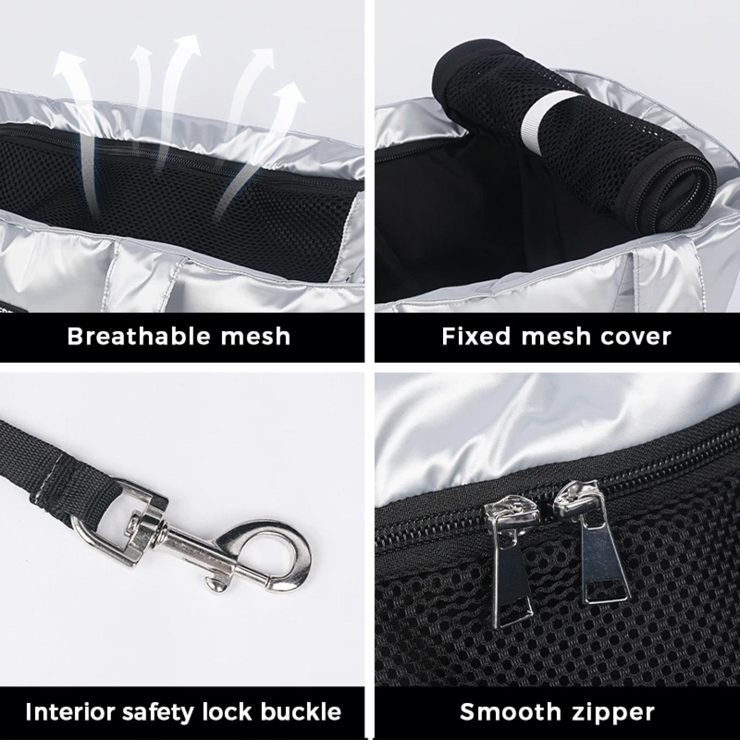 Glossy Padded Pet Carrier Bag | Lightweight Travel Tote for Cats & Small Dogs