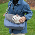 Load image into Gallery viewer, Breathable Oxford Pet Shoulder Carrier | Crossbody Sling Bag for Cats & Dogs
