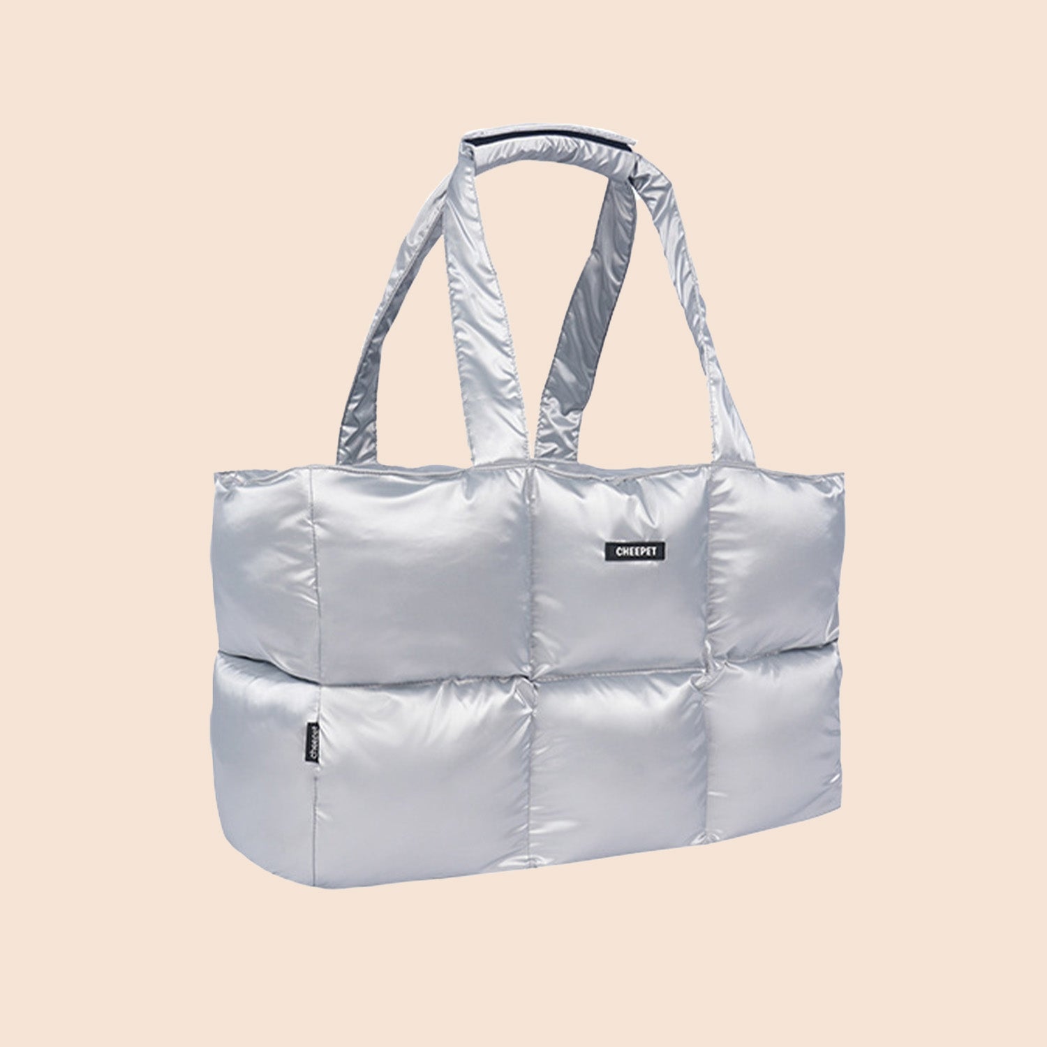 Glossy Padded Pet Carrier Bag | Lightweight Travel Tote for Cats & Small Dogs