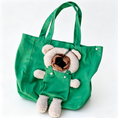 Load image into Gallery viewer, Roomy Bear Canvas Pet Carrier Tote
