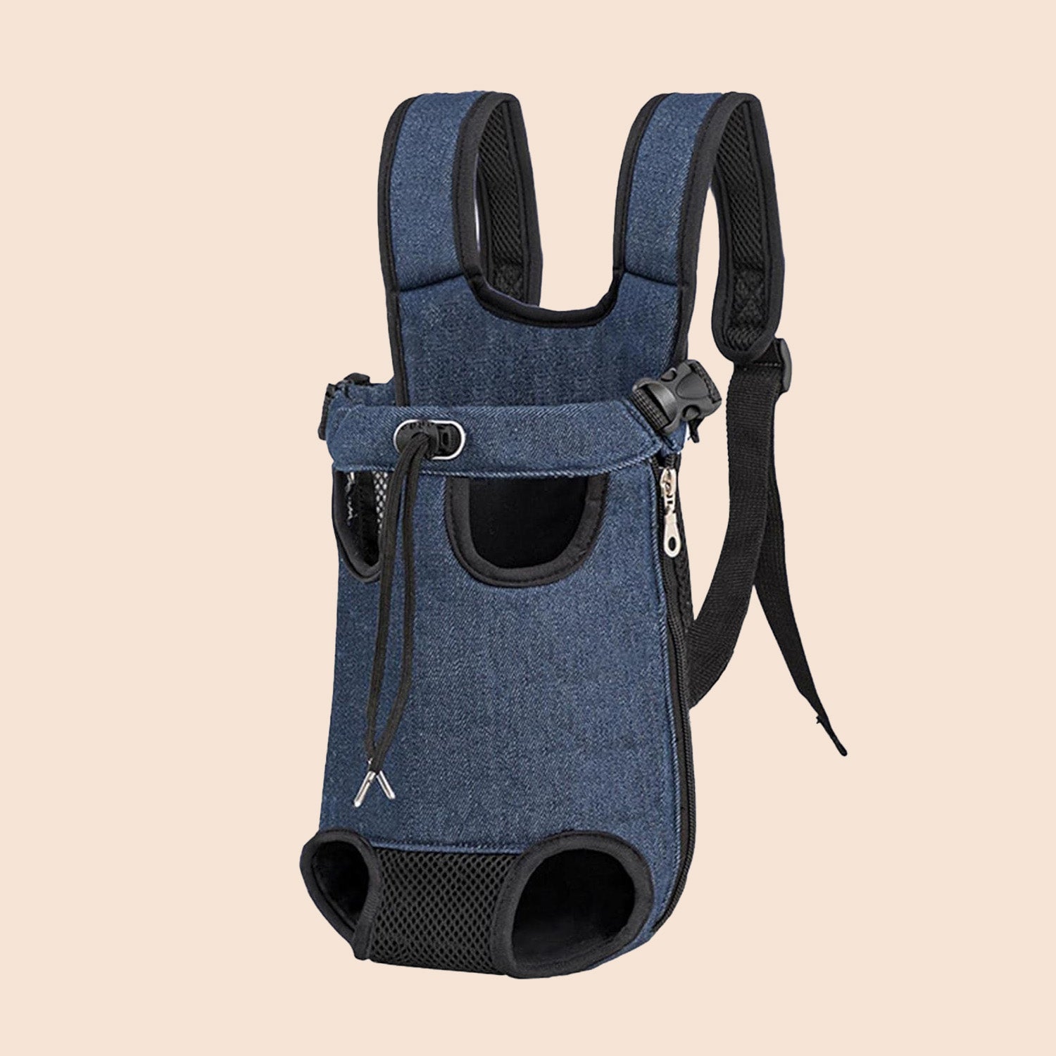 Front Chest Pet Carrier Backpack – Legs Out Travel Bag for Small Dogs & Cats