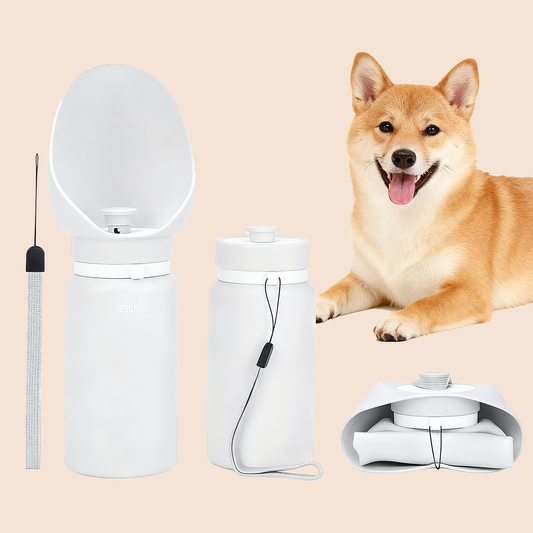 Portable Foldable Pet Water Bottle – Leak-Proof Travel Dispenser for Dogs & Cats | GraviPaw