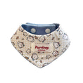 Load image into Gallery viewer, Reversible cartoon print and blue pet bandana collar on white background for small dogs and cats
