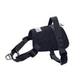 Load image into Gallery viewer, Black adjustable anti pull dog vest harness with secure buckle on white background
